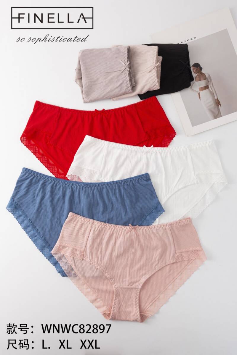 Majtki damskie Roz L-2XL, Mix kolor Paczka 24 szt